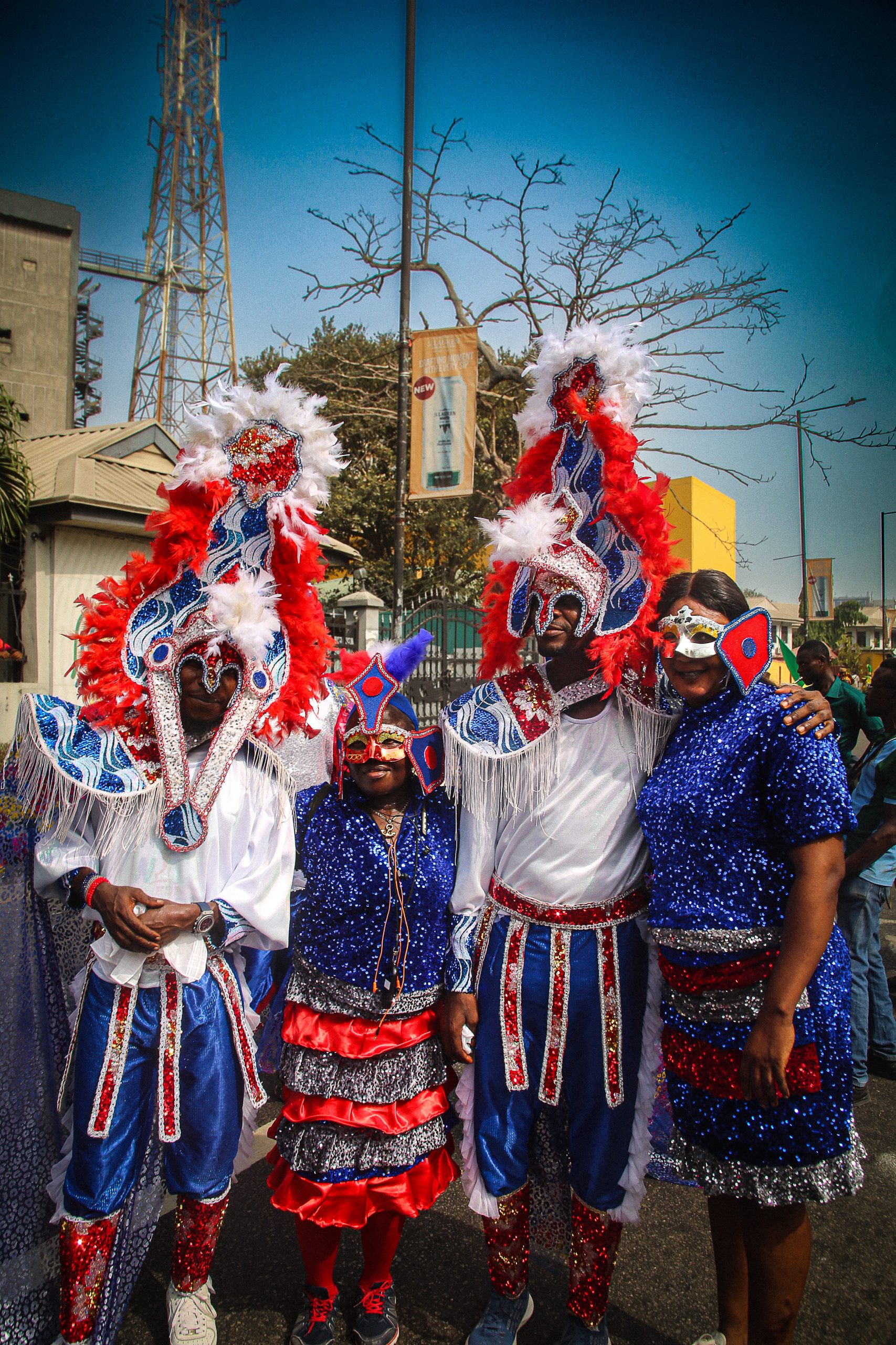 IMAGE NINE A group photo of members of the Oko Faji Fanti Carnival Troupe pose for a photo at the Old CMS Bookshop 2024 scaled 1
